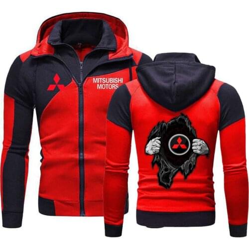 2021 Mitsubishi Motors Thick Warm Winter Men Fleece Hooded Men Winter Military Jackets Overcoat Streetwear Comfortable Coat