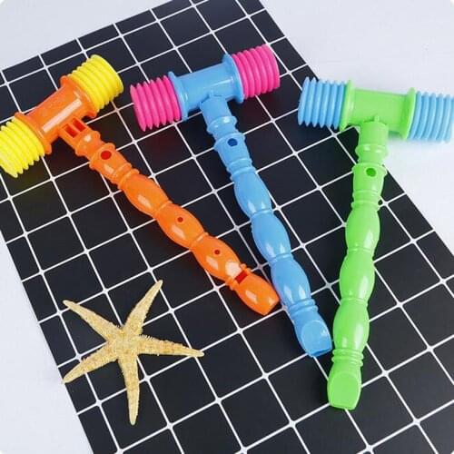 Small Toy Musical Instrument Kid Music Plastic Vocal Knocking Hammer Creative Educational Toys Noise Maker Funny Lovely Flute