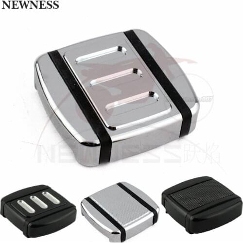 Motorcycle CNC Knurled Cut Small Brake Pedal Pad Cover Footpegs For Harley Street 500 750 XG500 XG750 FXST Softail FXD Dyna