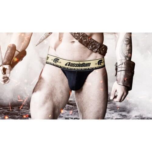 Aussiebum new mens T-shirt mens cotton front butt empty pants mens panties T-pants elastic jockstrap