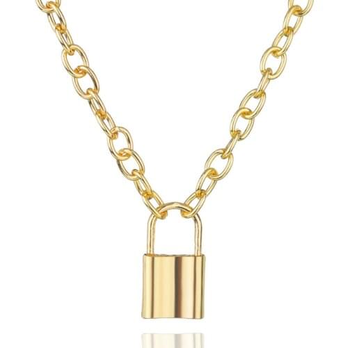 New European And American Fashion Punk Style Creative Metal Lock For Women Girls Gift