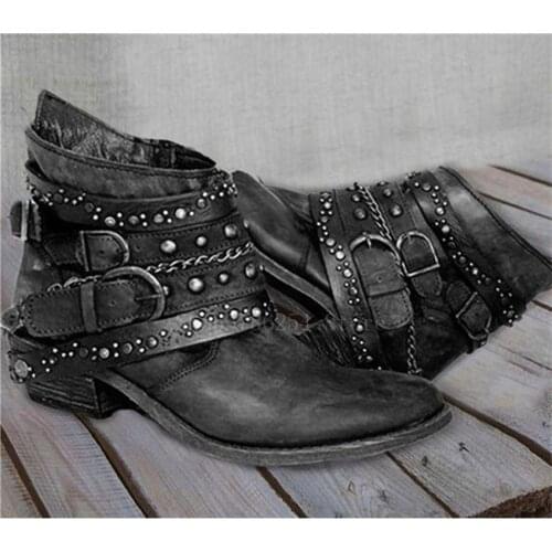 Medieval Retro Shoes Men PU Leather Rivet Shoes Carnival Cosplay Viking Pirate Buckle Boot Steampunk Gothic Warrior Accessory
