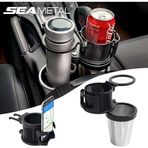 Adjustable Car Cup Holder Auto Central Control Upgrade Cup Holder for Bottle Keep Warm Cold Air Outlet Vent Clip Phone Holder