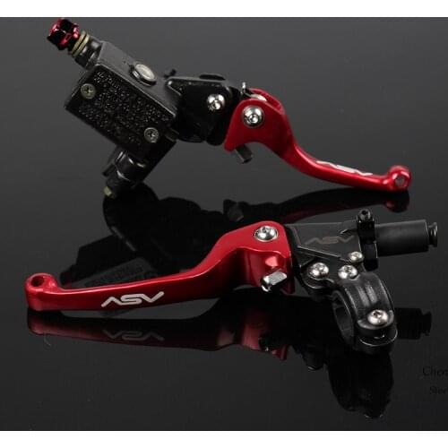 CNC Folding Brake Lever ASV Clutch Lever With Front Pump Fit Motorcycle Dirt Bike Motocross Off Road CRF KLX YZF RMZ