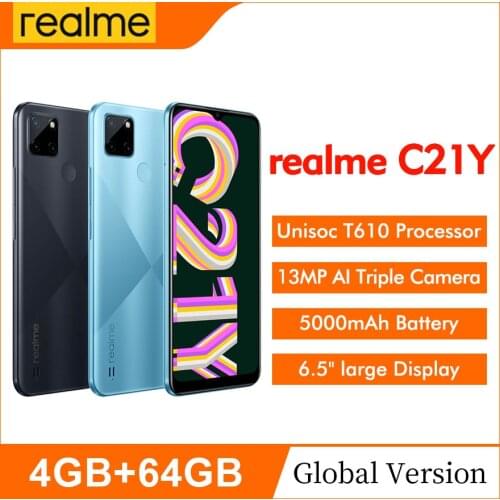 Global Version realme C25 6.5''HD+ Large Screen Helio G70 Octa Core 4GB 64GB 48MP 6000mAh 18W Qucik Charge NFC OTG Mobile Phone
