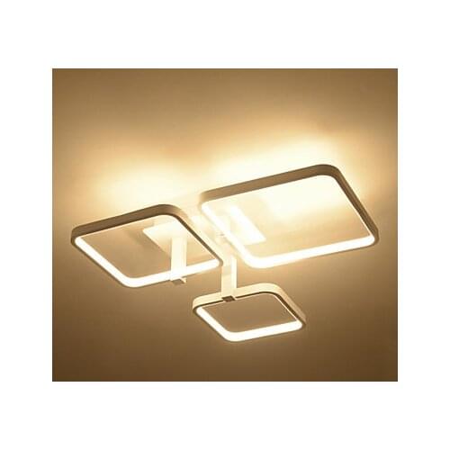 LED 3 Square Shape light Modern LED light Flush Mount Ceiling Lights for Living Room Bedroom Dining Room Kitchen of Ceiling Lamp