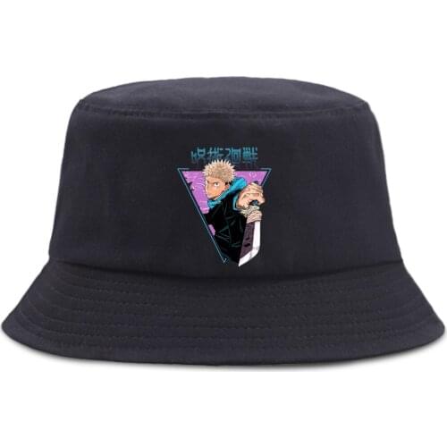 Jujutsu Kaisen Jujutsu Kaisen Bob Hats For Women Foldable Hip Hop MenS Bucket Hat Fashion Sunscreen Sun WomenS Fisherman Cap