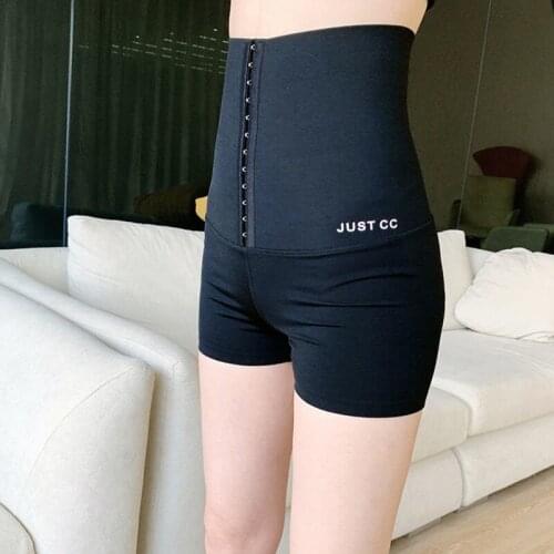 Womens Buttocks Raised Half Shorts Belly Retracted Yoga Pants Female Slim High Waist Trainer Body Shaper Sports Tight Underwear