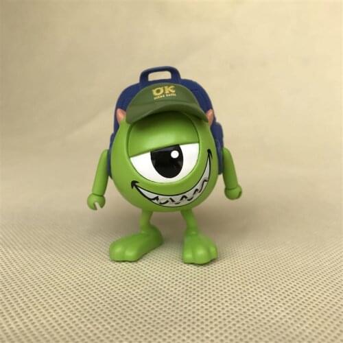 1PCS 6.5cm Genuine monster doll university big eye 3-inch joint movable ornament model collection