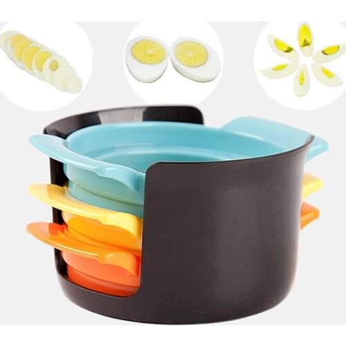 3 in 1 Egg Slicer Stainless Steel Cutting Wire Cut Soft Boiled Eggs Slicing Cutter for Cooking Multifunction Kitchen Accessories