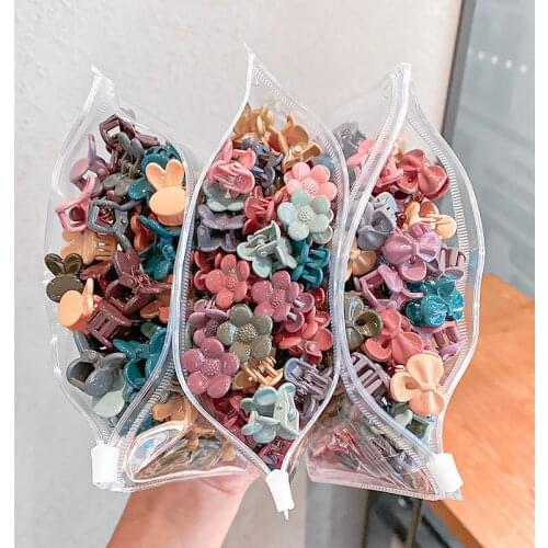 30/50 PCS/Set Cute Colorful Flower Star Mickey Small Hair Claws for Girls Kids Sweet Hairpins Hair Clips Fashion Accessories