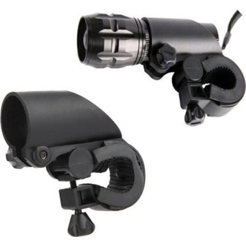360° Portable Bike Bicycle Light Lamp Stand Holder Grip LED Cycling Headlight Flashlight Clip Mount Bracket Accessories