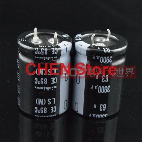 4pcs new NICHICON LS 63V3900UF 25x35mm electrolytic capacitor 3900uF/63v 85 degrees ls 3900uf 63v replace 63v3300uf
