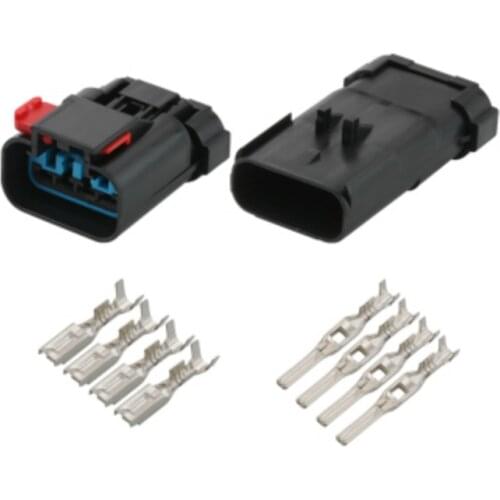 5/10/20/30pcs/lot 4Pin Delphi FCI APEX Sealed Female Male Wire Connector 54200409 54200413 for Automotive EFI Plug Cable Harness