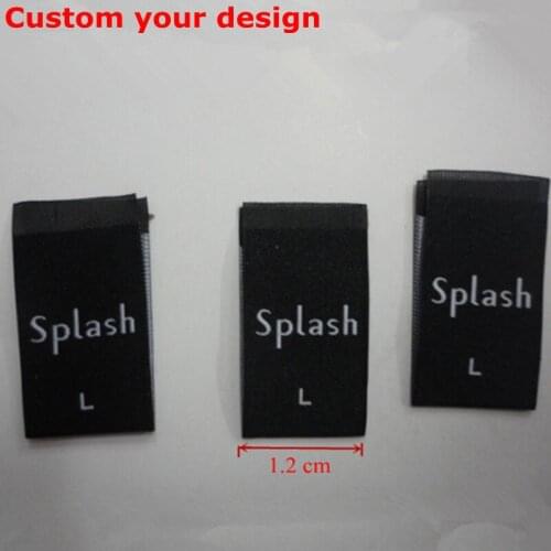 500 pcs/size XXS-XXXXXXL cloth size label Flag labels neck folded label 4 size/lot MZ-2274