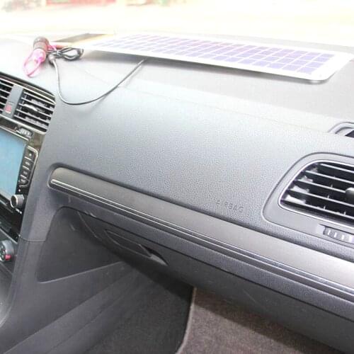 BUHESHUI 18V 10.5W Solar Car Charger Solar Charger For Car/Mobile Phone/Power Bank Other 12V Rechargeable Battery Semi-flexible