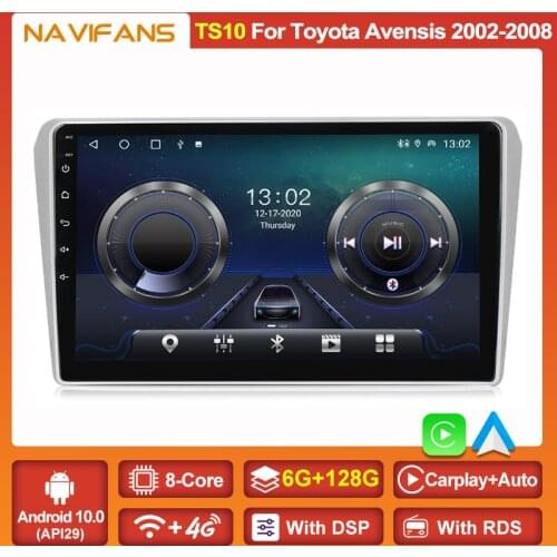 Car GPS Navi 2din Android 11 Auto Radio Player For TOYOTA Avensis 2002 2003 2004 2005 2006 2007 2008 4G LTE IPS DSP Carplay SWC