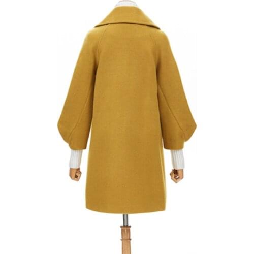 Casaco feminino New Fashion Autumn Long Parkas Women Double Breasted Trench Coat Lady Red Clothing Hot Sale LX2158