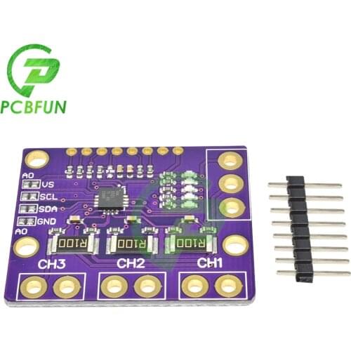 5.5 V INA3221 3CH Current Power Supply Voltage Sensor I2C SMBUS Interface Power Detection Board Module Test Bus Voltages 0-26 V