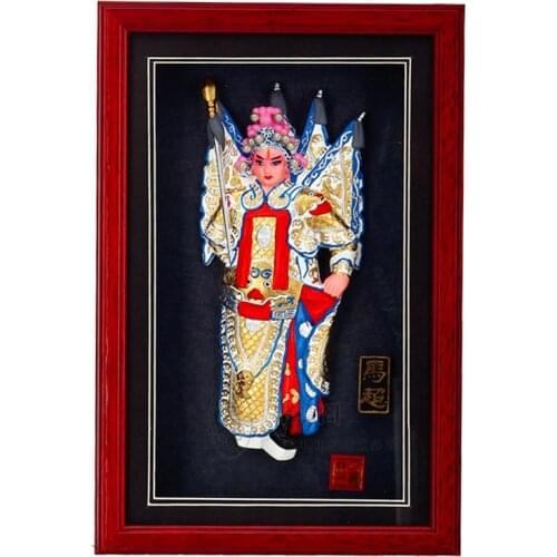 Decoration Arts crafts girl gifts get married Ma Chao three people Peking Opera picture frame China wind small gift office wall
