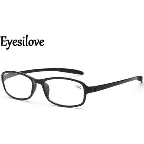 Eyesilove cheap Ultralight TR90 Reading Glasses Men Women High Quality Presbyopic Eyeglasses lenses degree from +1.00 to +4.00