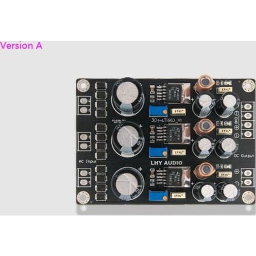 HiFI DIY 3-channel DC linear positive and negative regulated power supply finished board LT1963A OP+MOS high speed and low noise