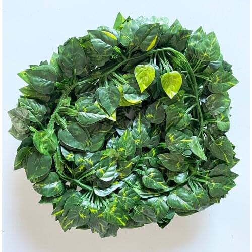 12Packs Artificial Ivy Flower Garland Fake Vines Leaf Hanging Plants Garland Wedding Home Garden Office Wedding Wall Decoration
