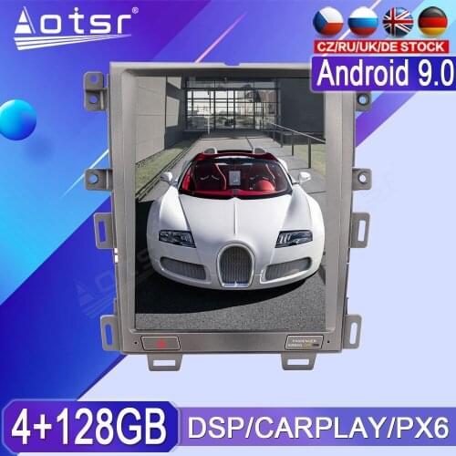 4+128GB For Ford Edge Android Radio tape recorder 2008-2014 Car Multimedia Player Stereo head unit PX6 Tesla GPS Navi Autoradio