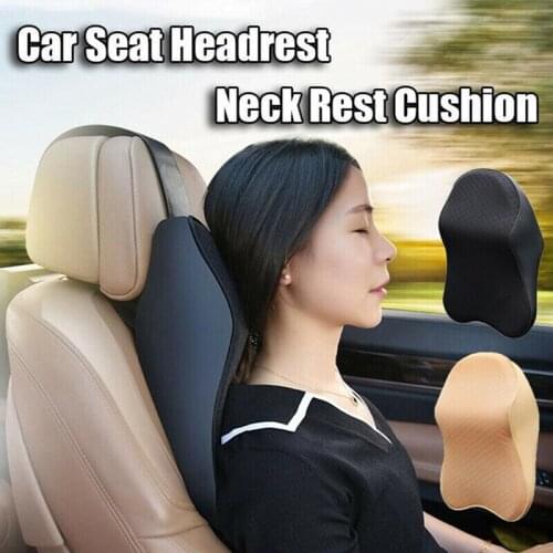 Car Headrest Soft Memory Foam Auto Seat Head Cushion Neck Pillow Car Waist Back Support Pad Car Interior Accessories
