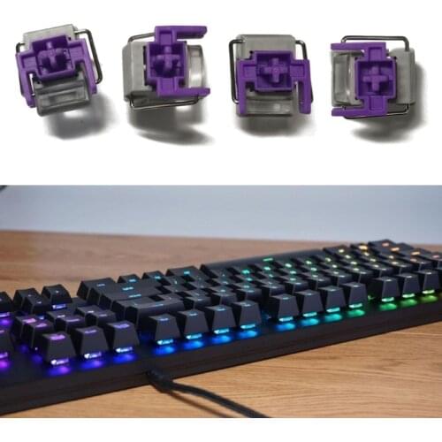 4Pcs Razer Purple Optical Switches Hot Swap Switch for Razer Huntsman Elite Gaming Mechanical Keyboard Switches