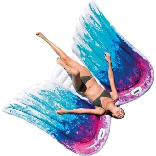 Original Authentic Angel Wings Inflatable Floating Row Adult Floating Bed Water Bed Toy Mount Air Cushion