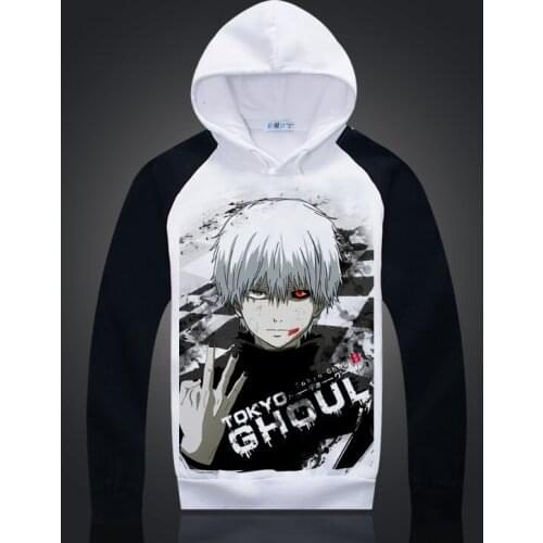 Autumn and winter men and women warm casual cosplay anime Tokyo Ghoul Sweatshirts long-sleeved printing college style hoodie