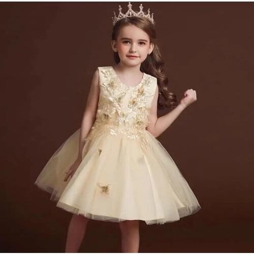 Girls Dress christmas Ball Gowns Wedding Evening Party Gowns Sleeveless Princess Dress Children Elegant Clothing For 6 12 Years