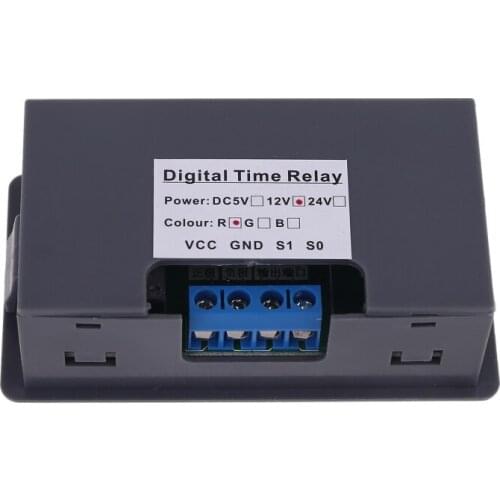 DC 5V 12V 24V AC 110V 220V Digital Time Delay Relay Cycle Timer Control Switch Adjustable Timing Relay Time