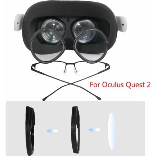 Anti-blue Light Lenses Eyeglass Frame for Oculus Quest 2 VR Headset Magnetic Frame Lens Protection for oculus quest 2 Accessory