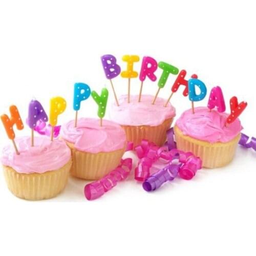 Happy Bırthday Written Candle candles and scents свечи и ароматы velas y aromas