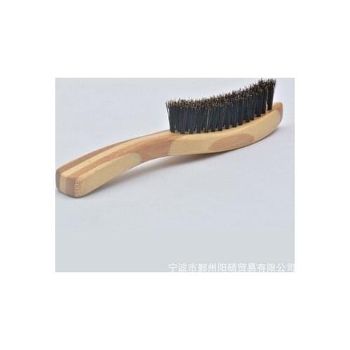 200pcs Beard Brush Boar Bristle for Mens Mustache Face Facial Hair Cleaning Brush Beech Long Handle fashion