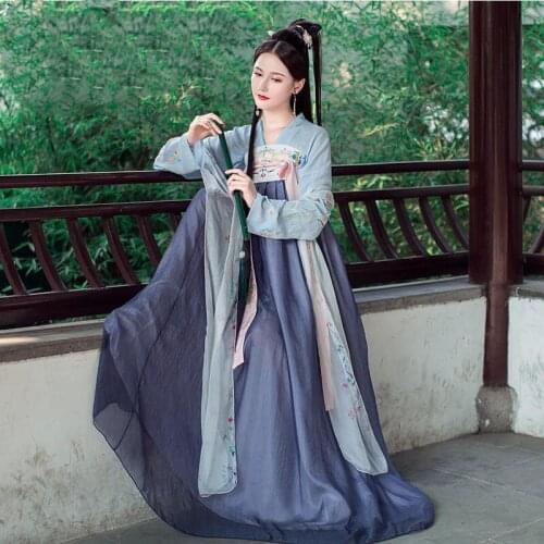 Ancient Chinese Costume Fairy Hanfu Dress Women Elegant Traditional Tang Suit Noble Princess gown Folk Dance