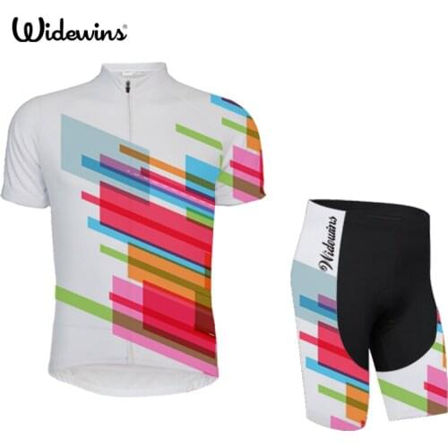 Widewins 2017 Cycling Jersey Set 100% Polyester MTB Bike Clothes Racing Bicycle Uniforms Maillot Ropa Ciclismo 5335