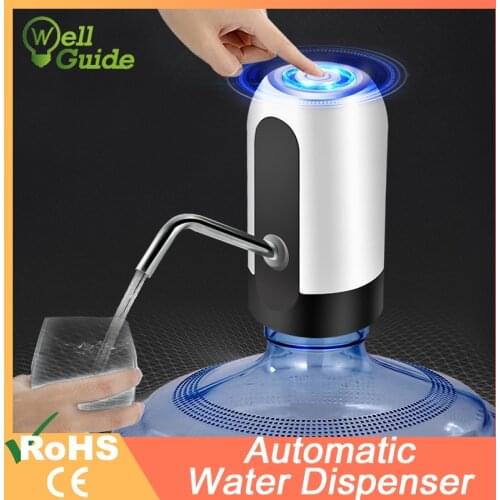 Water Bottle Pump USB 5V Charging Automatic Electric Water Dispenser Pump Bottle Water One Click Auto Switch Drinking Dispenser