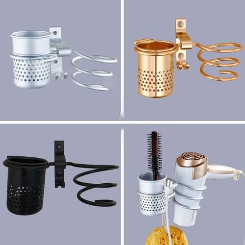Hair Dryer Hanging Rack Comb Brush Storage Rack Basket Bathroom Shelves Bathroom Accessories Shelves for Wall Shelf Organizer