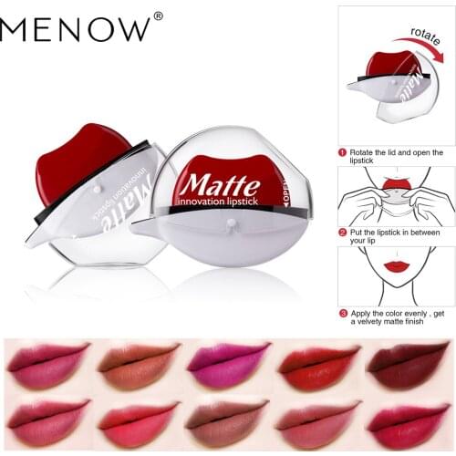 Vietnam Hot Selling MENOW L519 Lazy Population Red Waterproof Non-Decoloring Moisturizing Lipstick Full Container 22pcs