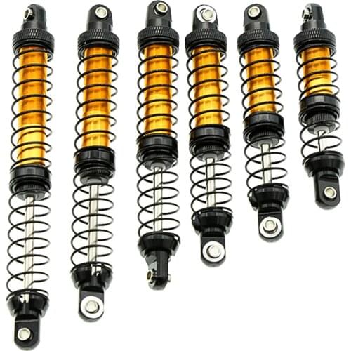 4pcs Metal Shock Absorbers Hydraulic Damper For TRX4 SCX10 90046 1/10 RC Crawler Car Axial Parts