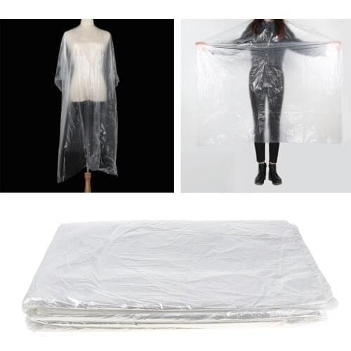 50pcs Disposable Hair Cutting Cape Gown Barber Shop Capes Waterproof Apron Hairdressing Perm Dye Hair Cape Barber 120X160cm