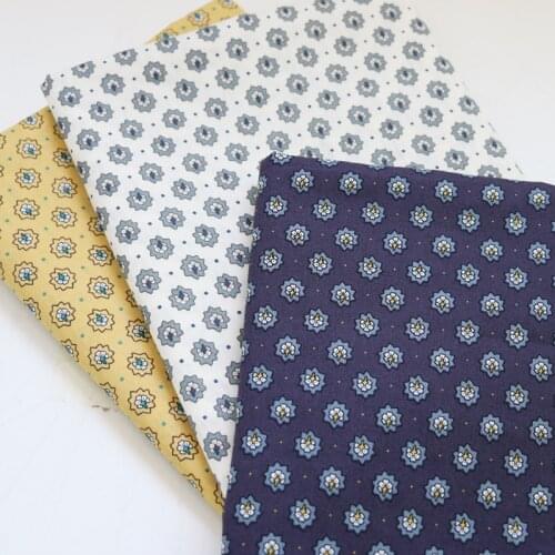 50cm*147cm Floral Polka Dot Design 100% Cotton Fabric For DIY Sewing Summer Dress Thin Poplin Patchwork Fabric Soft