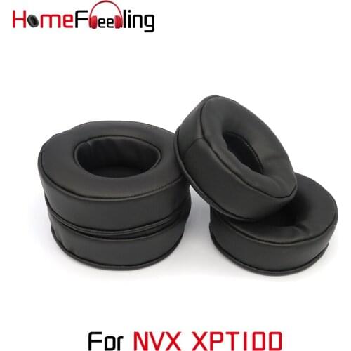 Homefeeling Ear Pads for NVX XPT100 Headphones Thicken Velour Ear Cushions Sheepskin Leather Earpads Replacement