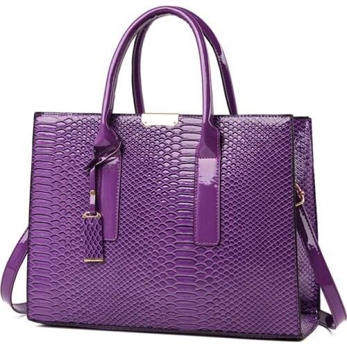 Brand design Women Handbags Fashion Alligator print Simple female Shoulder Messenger Bag Ladies big Totes Elegant Office bag