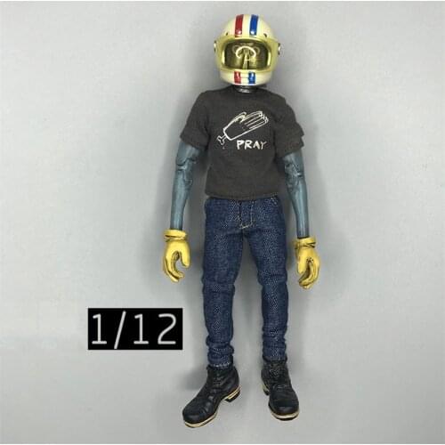 In Stock For Sale Scale 1/12th Casual Slim Jeans Pants Trousers For Usual 6inch Tony DAM Body Figures Collection