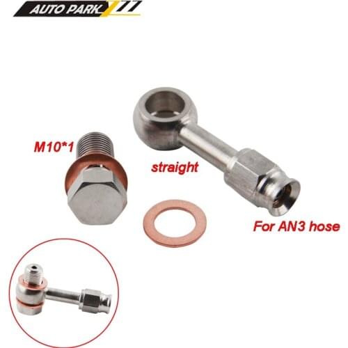 Auto motorcycle Motor Bike hydraulic PTFE brake hose stainless steel swivel banjo fitting turbo oil line Fitting AN3 hose