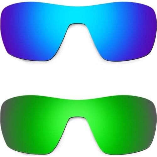 HKUCO For Offshoot Sunglasses Replacement Polarized Lenses 2 Pairs - Blue & Green
